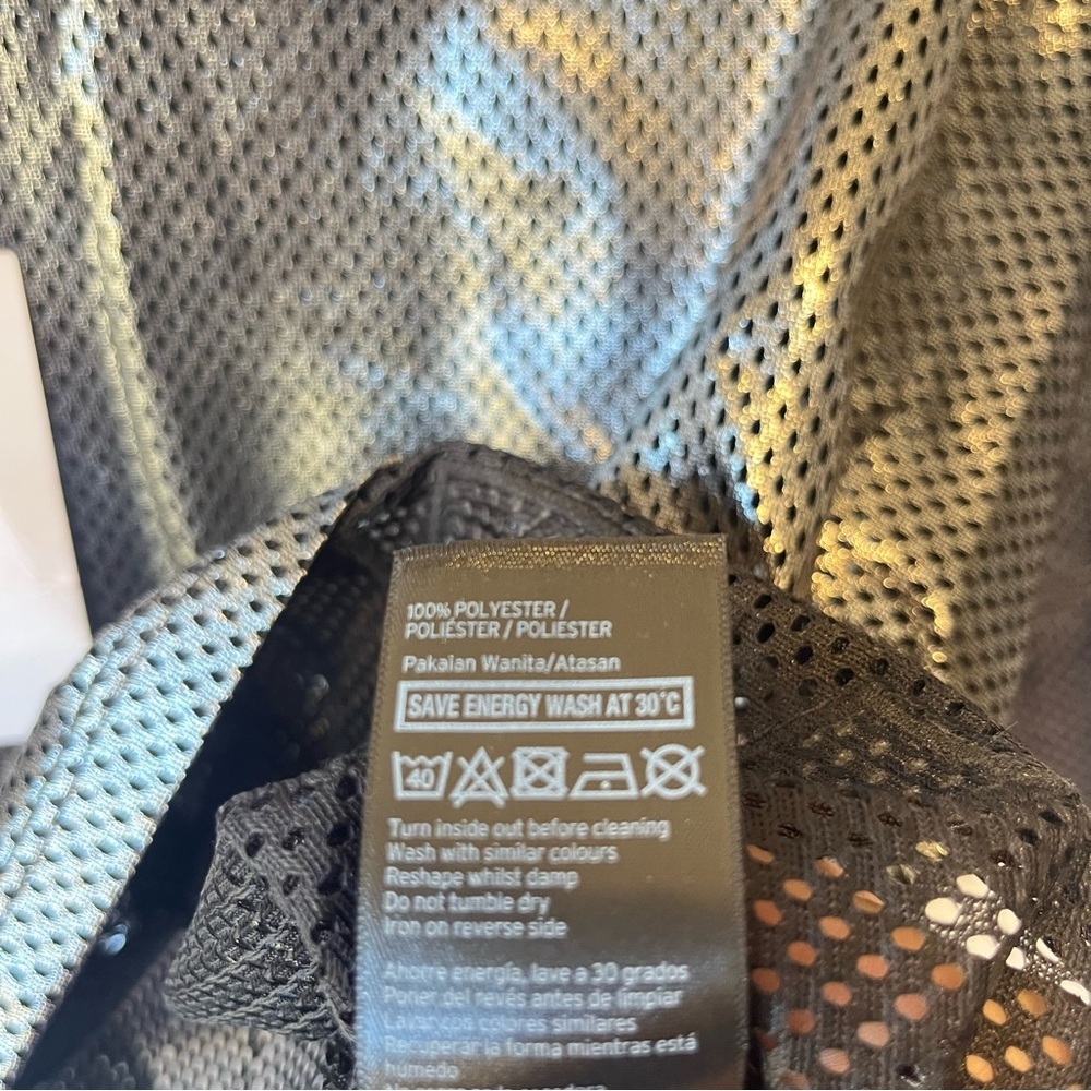 Ivy Park NWT Metallic mesh crop top XS Gunmetal silver black Womens T-shirt NEW - Picture 7 of 7